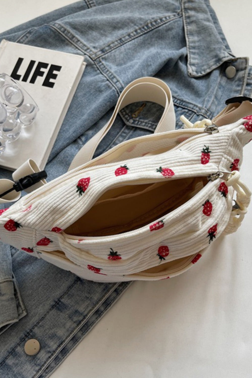 Printed Adjustable Strap Sling Bag