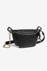 PU Leather Chain Strap Crossbody Bag