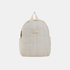 Quilted Polyester Backpack Bag