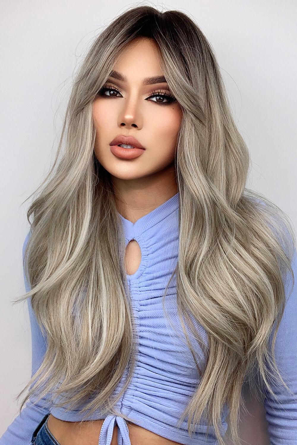 Full Machine Long Wave Wigs 26'' - CADEAUME