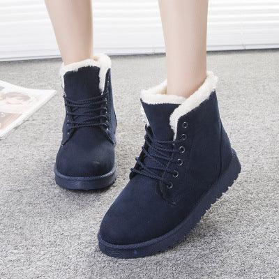 Snow Boot for Women Winter Shoes Heels Winter Boots Ankle Warm Plush Insole - CADEAUME